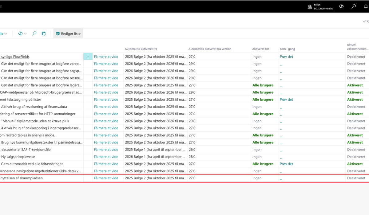 Feature management
