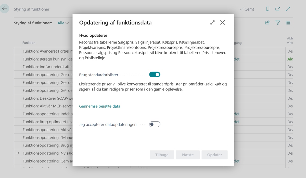 Valg af konvertering
